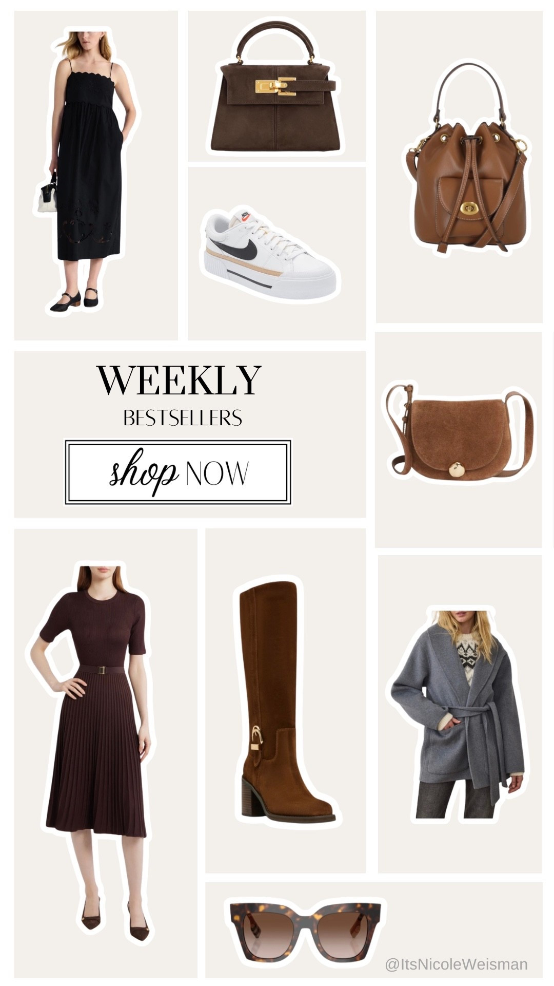 Last week’s bestsellers are officially in 🤎✨ You all have been loving these finds, and I can definitely see why! From timeless handbags and cozy fall layers to the prettiest dresses and everyday sneakers, these are the pieces everyone has been shopping lately. Linking everything here in case you missed any of your favorites! 

weekly bestsellers, fall fashion, Nordstrom favorites, handbags, suede bags, sweater jacket, knee high boots, everyday sneakers, midi dress, neutral style, fall outfit inspiration

#LTKSeasonal #LTKmomlife #LTKootd