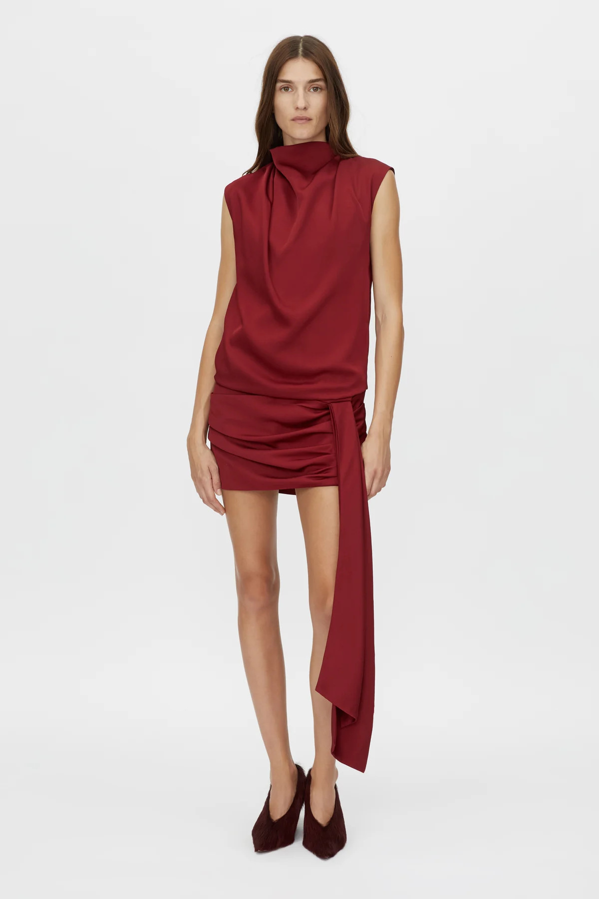 Cyphre Mini Dress in Garnet Red - CAMILLA AND MARC® C&M | CAMILLA AND MARC (US, UK, EU)