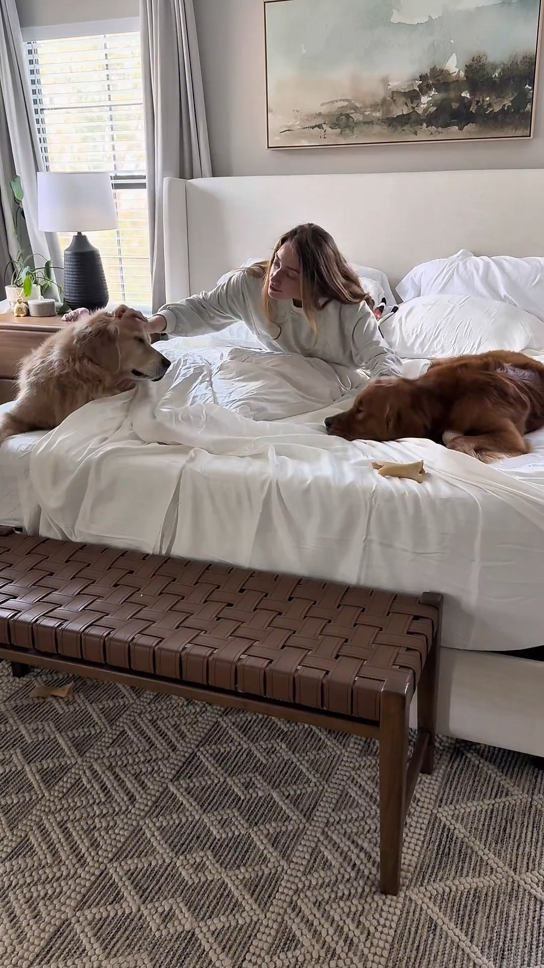 Buttery soft sheets, cool to the touch comfort, the kind of bedding that makes you want to slow down for a minute 🐾☁️

Lately I’ve been leaning into little at home moments (fresh bedding, calm spaces, and cozy time with the pups who always end up claiming the bed first) The silky sateen feel is so soft and breathable, it’s the perfect balance of comfort while still keeping that relaxed, elevated bedroom vibe 🧺

The kind of bedding both you and your cuddle buddy gravitate toward 🐶
Everything linked on LTK 🤍

Use discount code: DREAMWKELLYK15 for 15% off your next purchase

#ltkhome #cozybedroom #dogmomlife #bedroomrefresh #cozyhome #slowliving #homeaesthetic #petfriendlyhome #softliving #cozymoments


#LTKSpringSale #LTKHome #LTKSaleAlert