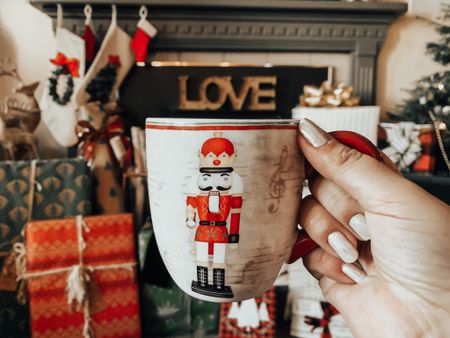 Holiday Home Decor / Christmas Mantle / Cozy Fireplace / Nutcracker Mug / Gift Ideas

#LTKHoliday #LTKSeasonal #LTKhome