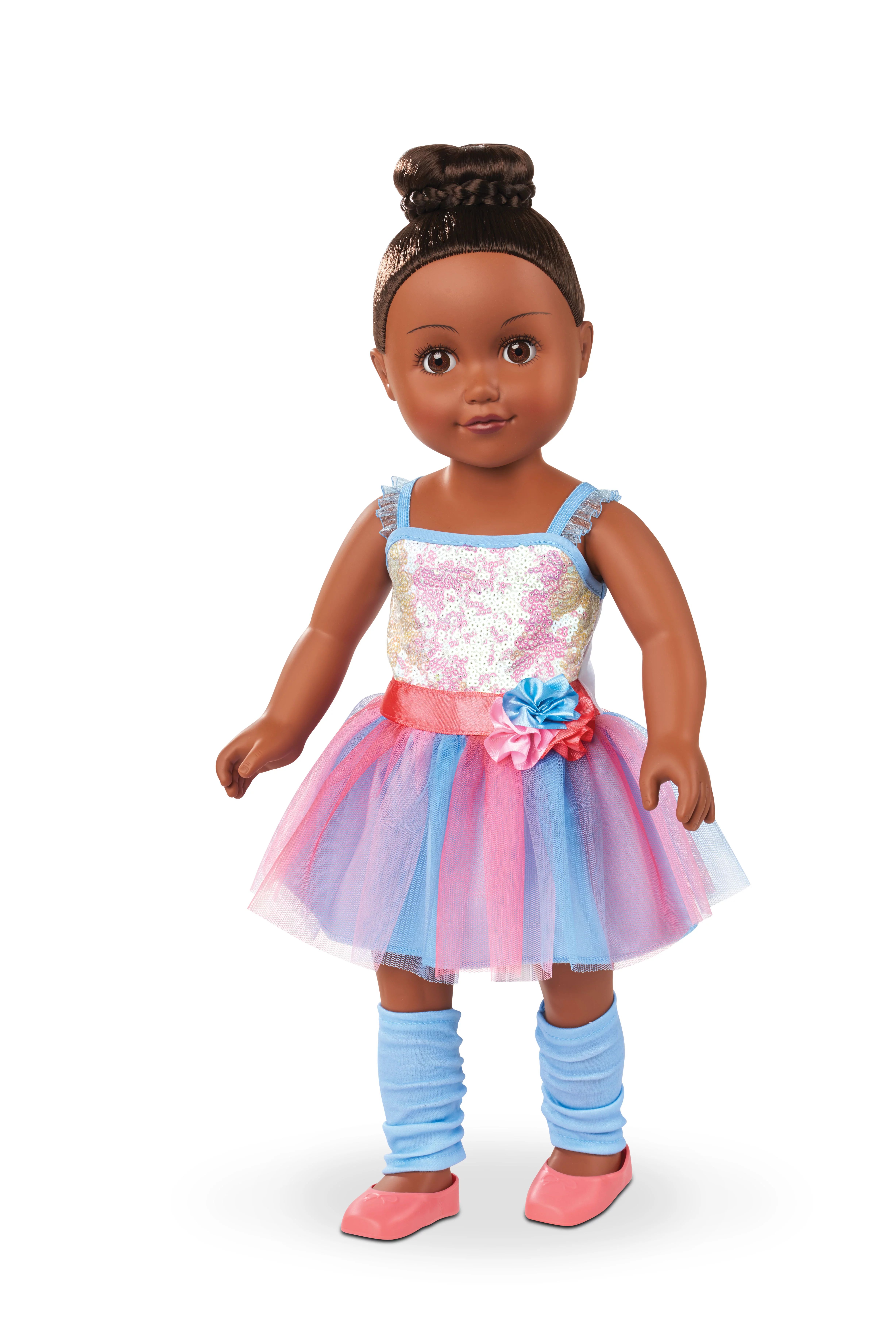 My Life As Poseable Ballerina 18” Doll, Dark Brunette Hair, Brown Eyes - Walmart.com | Walmart (US)