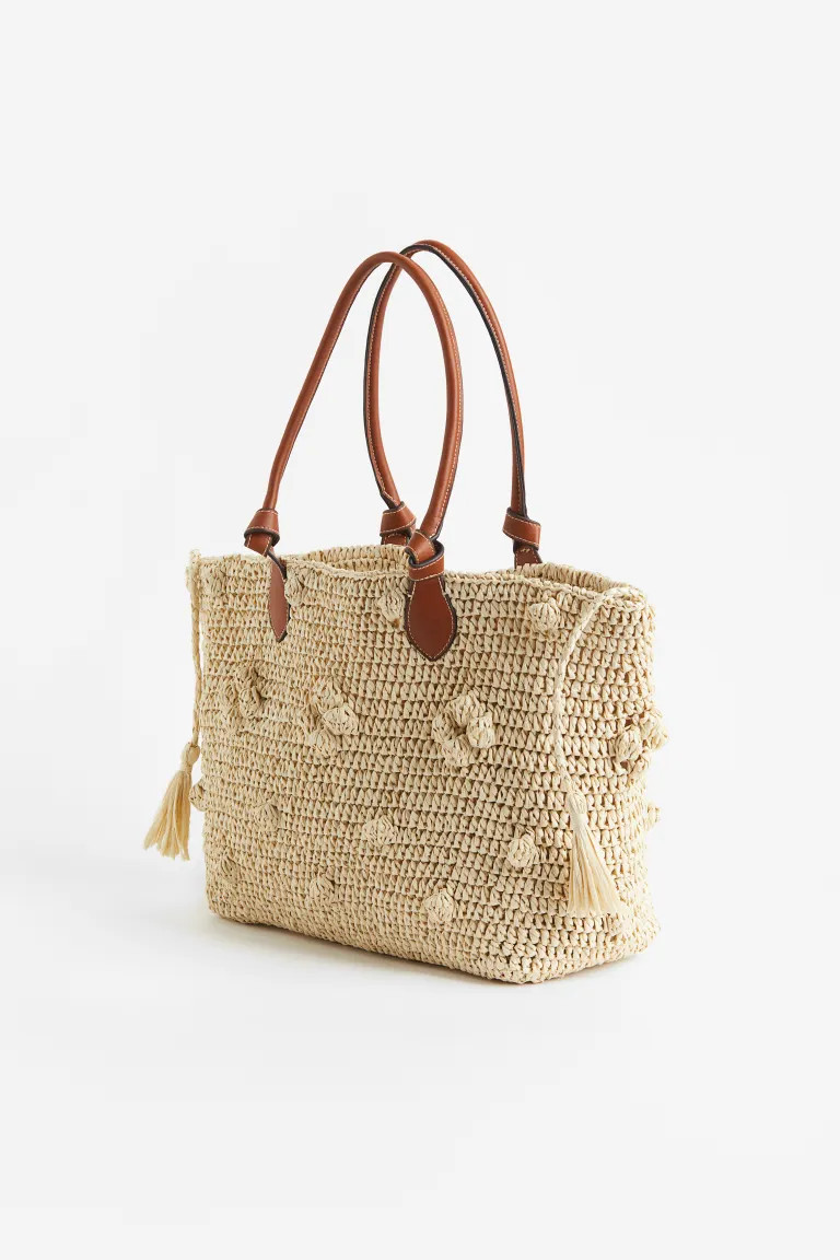 Handgefertigter Shopper aus Stroh | H&M (DE, AT, CH, NL, FI)