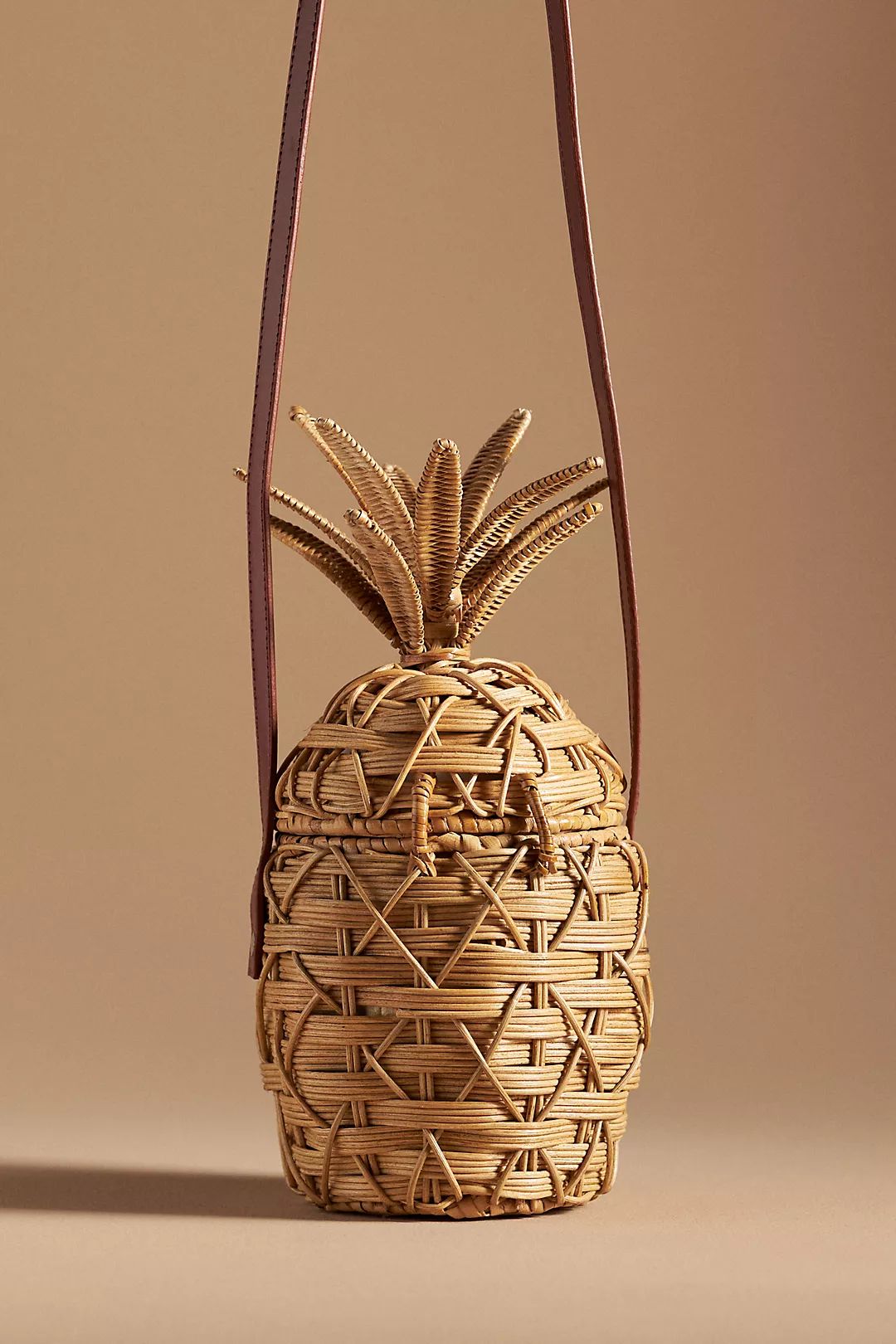 Rattan Pineapple Crossbody Bag | Anthropologie (US)