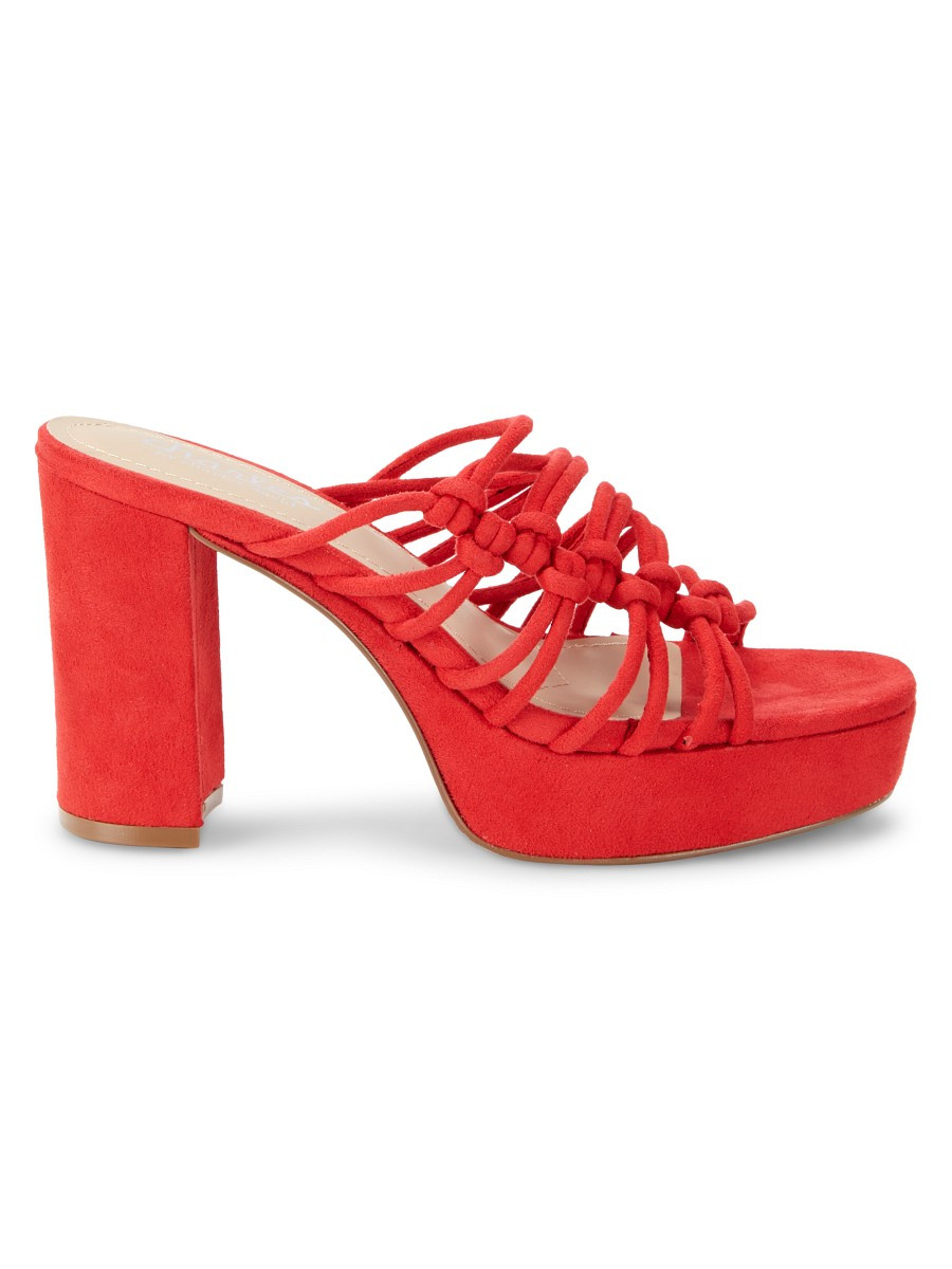 Charles by Charles David Women's Meadow Faux Suede Platform Sandals - Hot Red - Size 5.5 | Saks Fifth Avenue OFF 5TH
