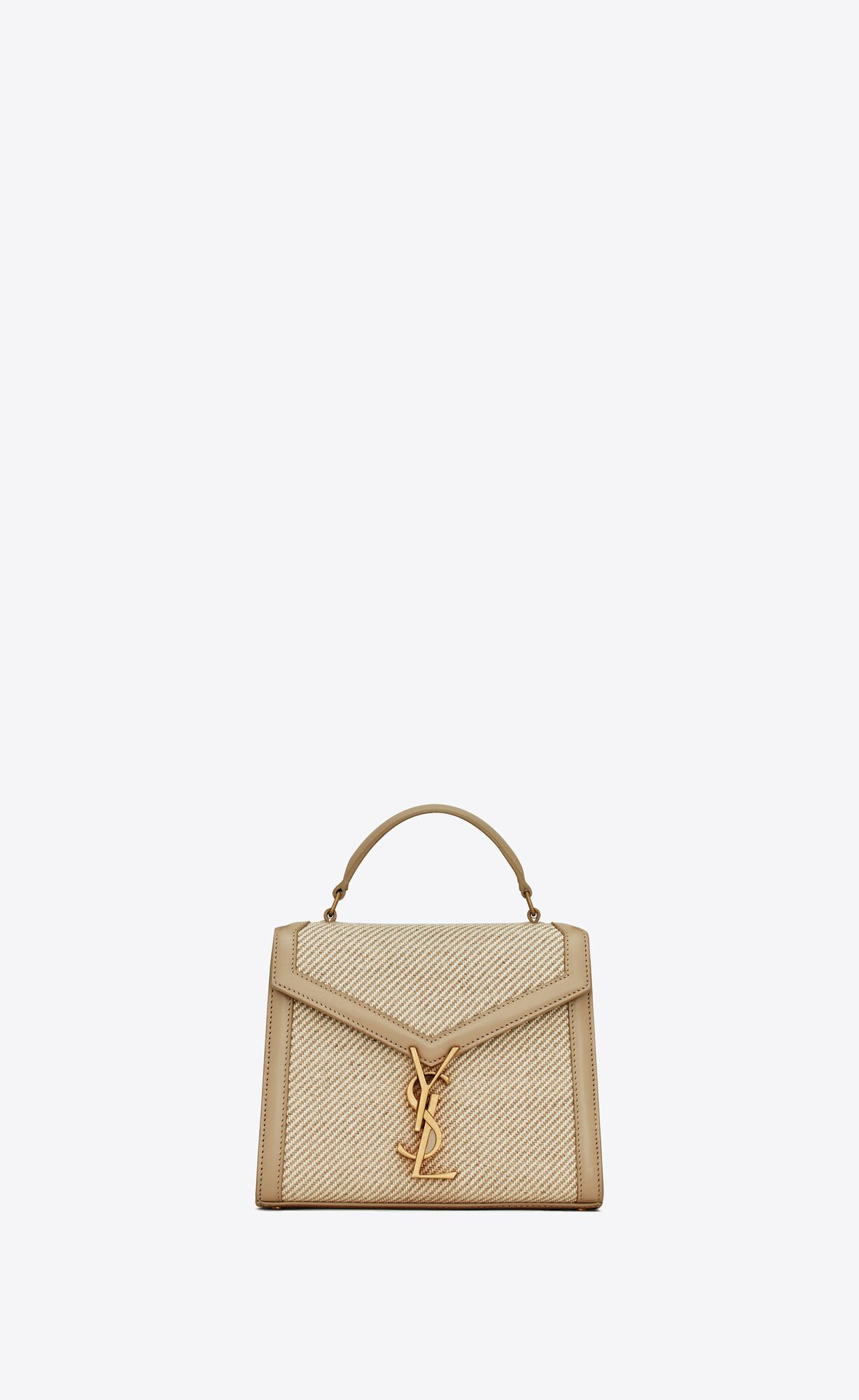 Cassandra mini top handle bag in canvas and box Saint Laurent leather | Saint Laurent | YSL.com | Saint Laurent Inc. (Global)