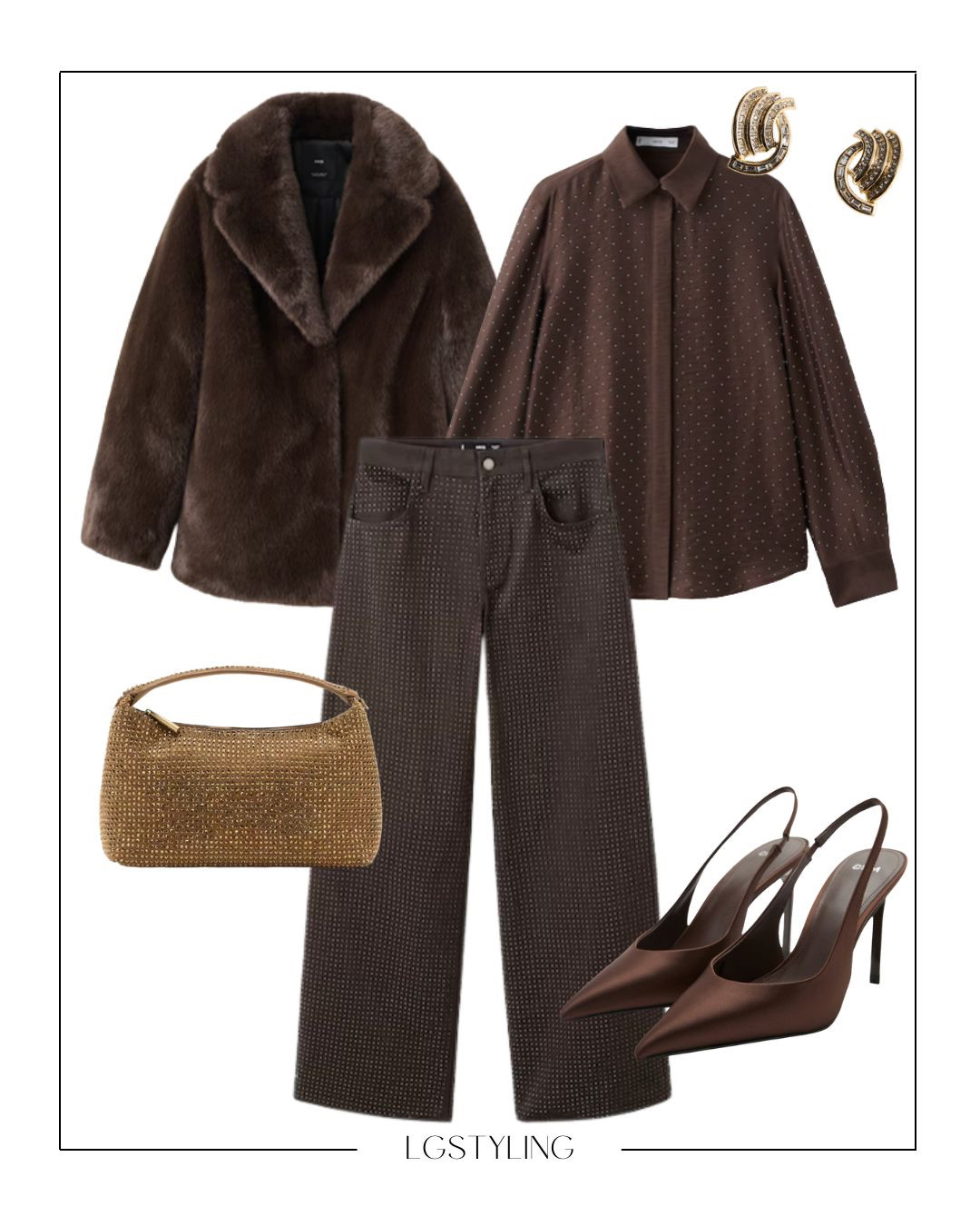 FRIDAY – Date Night

Friday date-night dressing with subtle sparkle and deep chocolate tones — and yes, everything you see is 30% off. A textured blouse, embellished denim, sleek heels, and a gold beaded bag for the perfect evening shine.

#DateNightOutfit #LTKSale #LTKStyle #EveningStyle #FallFashion #ChicOutfits #BrownTones #QuietLuxuryStyle

 

#LTKootd #LTKSaleAlert #LTKgrwm