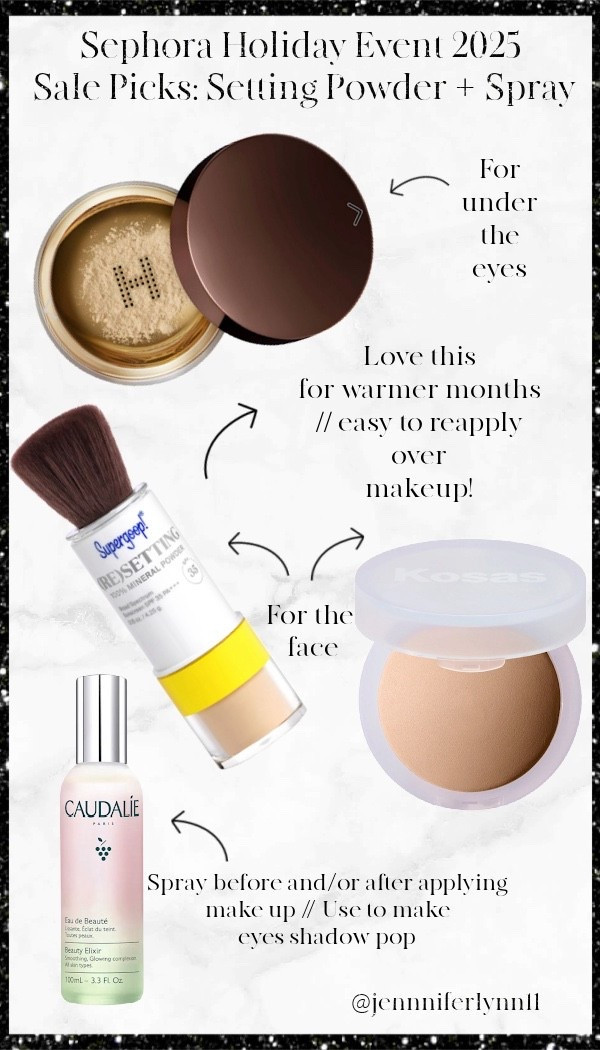 My favorite picks for setting powders + setting spray from the Sephora Sale! These would make great gifts too! 

#LTKSaleAlert #LTKGiftGuide #LTKBeauty