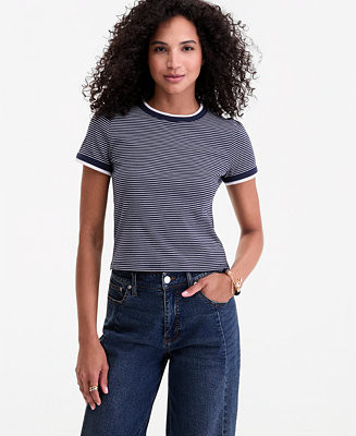 Women's Tipped Meet & Greet T-Shirt, Macy's Exclusive | Macy's