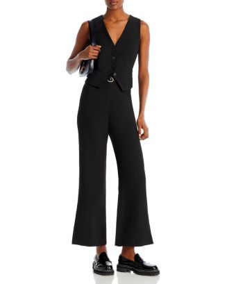 V Neck Vest & Split Hem Wide Leg Trousers - 100% Exclusive | Bloomingdale's (US)