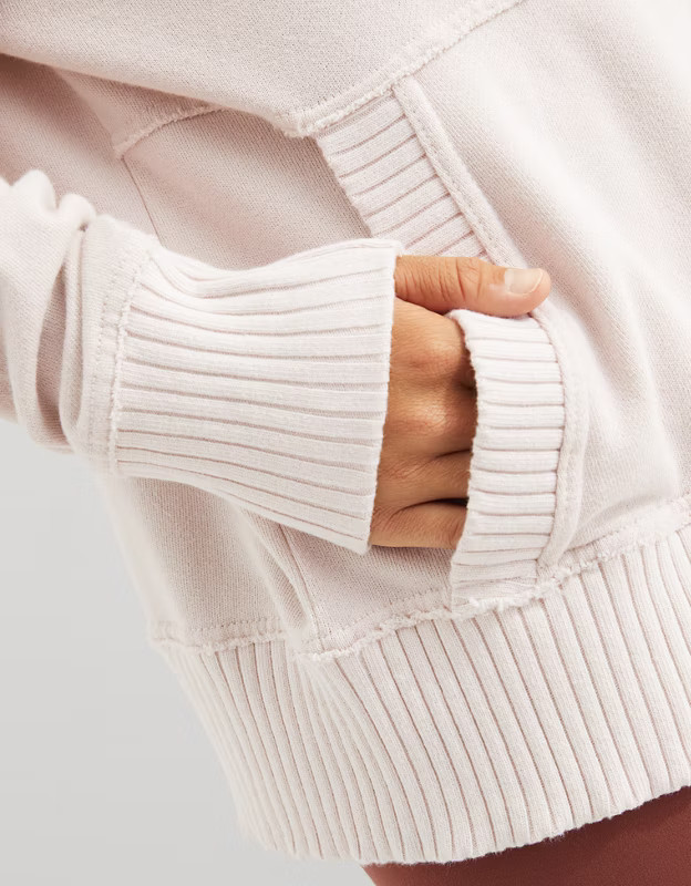 Aerie Oh Snap! Weekend Henley Mockneck Sweatshirt | American Eagle Outfitters (US & CA)