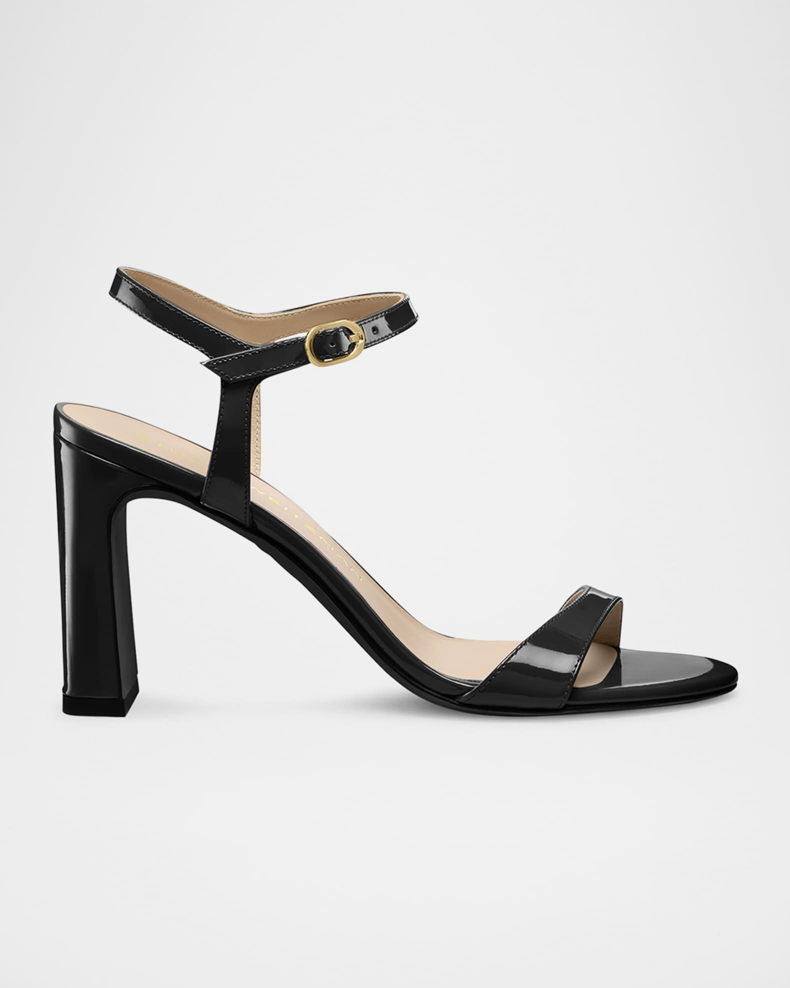 Babette Patent Leather Ankle-Strap Sandals | Neiman Marcus