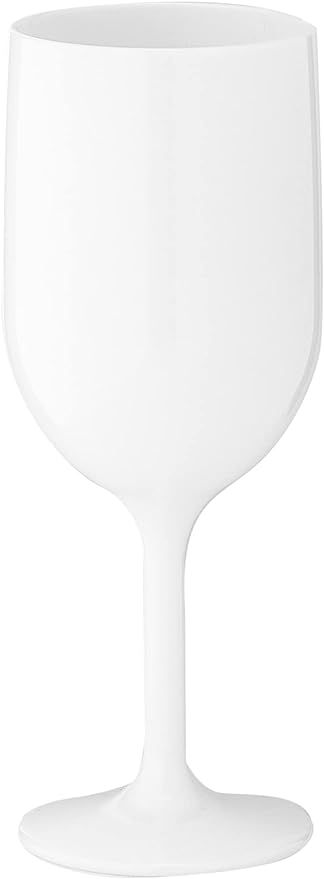 Drinique Stemmed Wine Glass Unbreakable Tritan Stemware, 12 oz (Set of 4), White | Amazon (US)