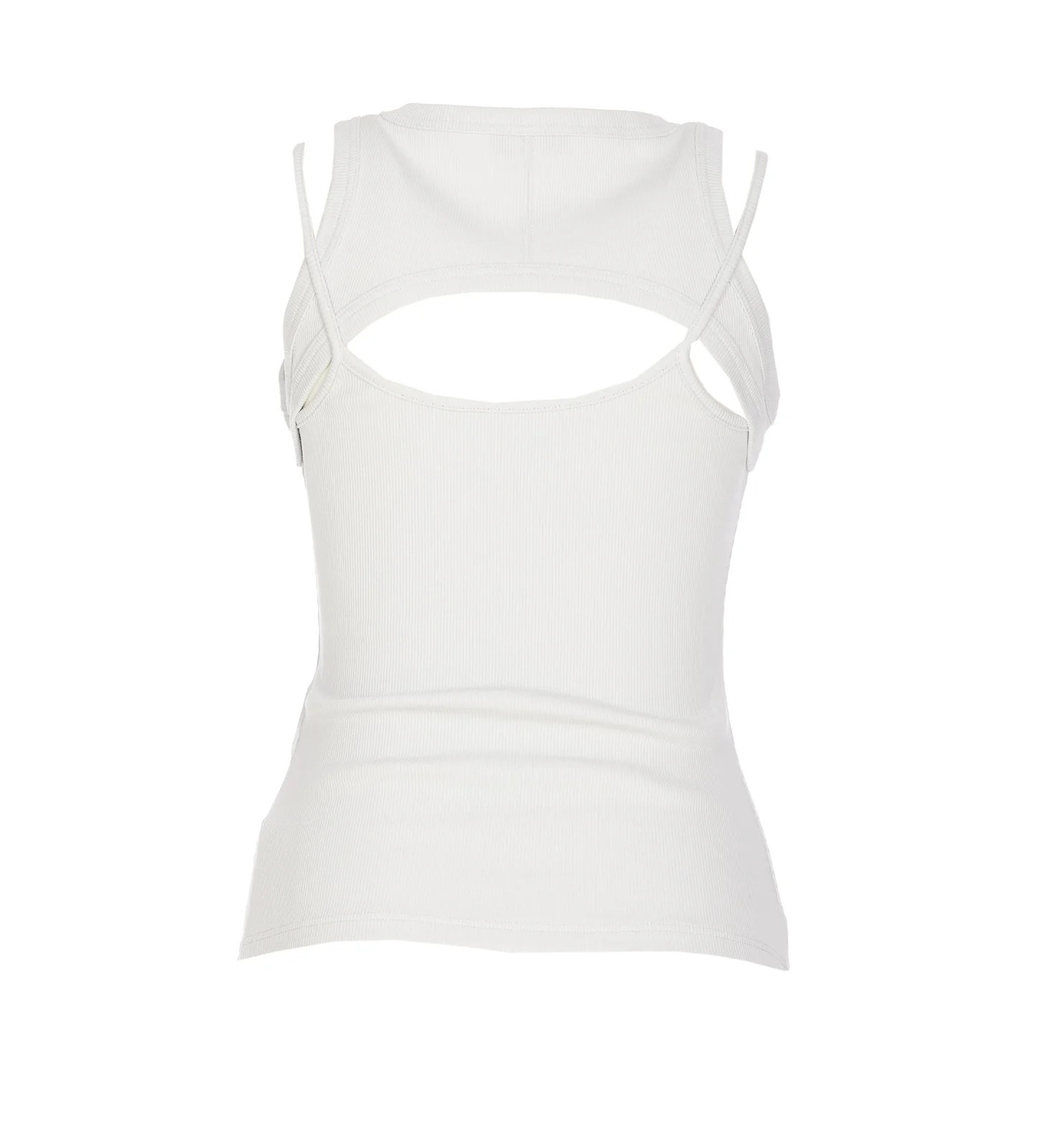 Off White Sleeveless Cut-Out Top | Cettire Global
