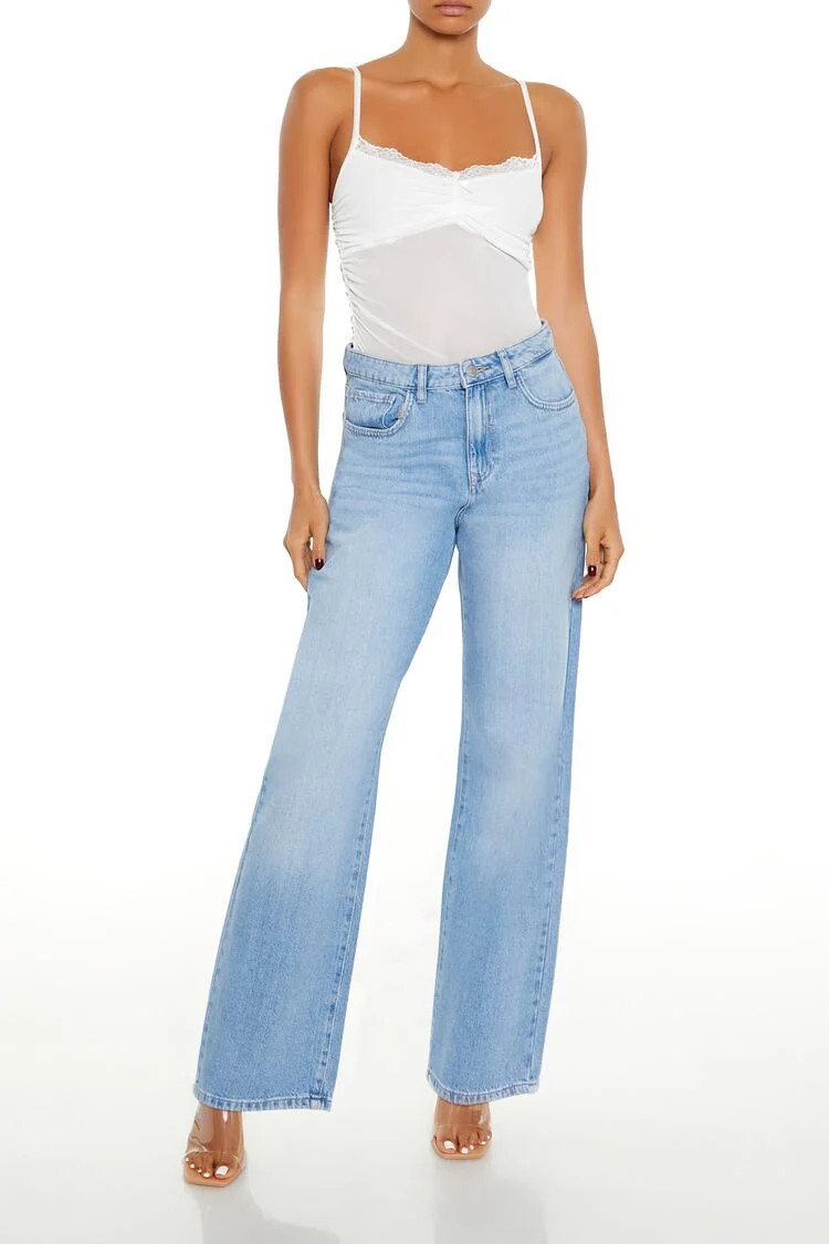 High-Rise Wide-Leg Jeans | Forever 21