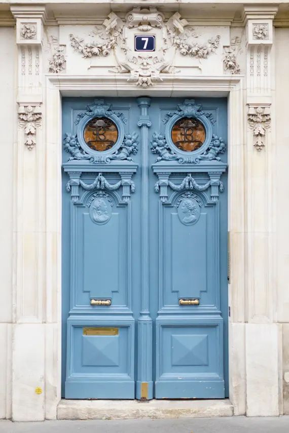 Paris Photography  Blue Door on Rue De Medicis Paris Fine - Etsy | Etsy (US)