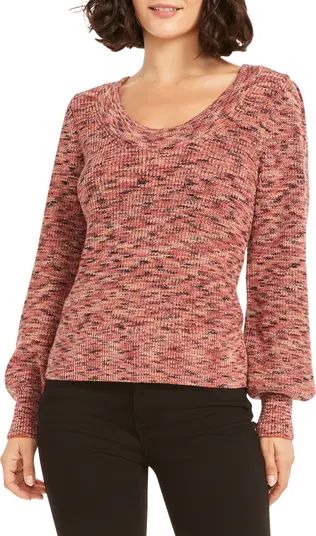 Space Dye Shaker Stitch Cotton Blend Sweater | Nordstrom