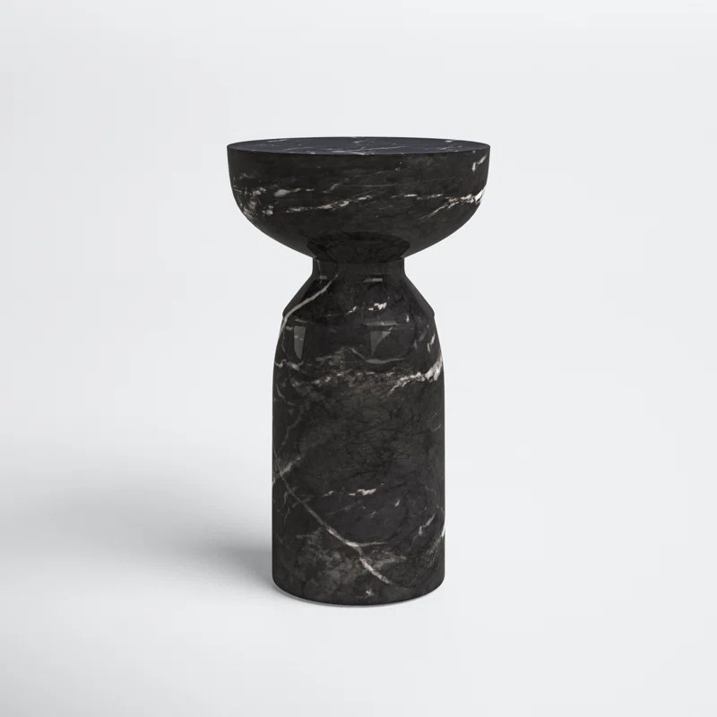 Jolie Concrete Pedestal End Table | Wayfair North America