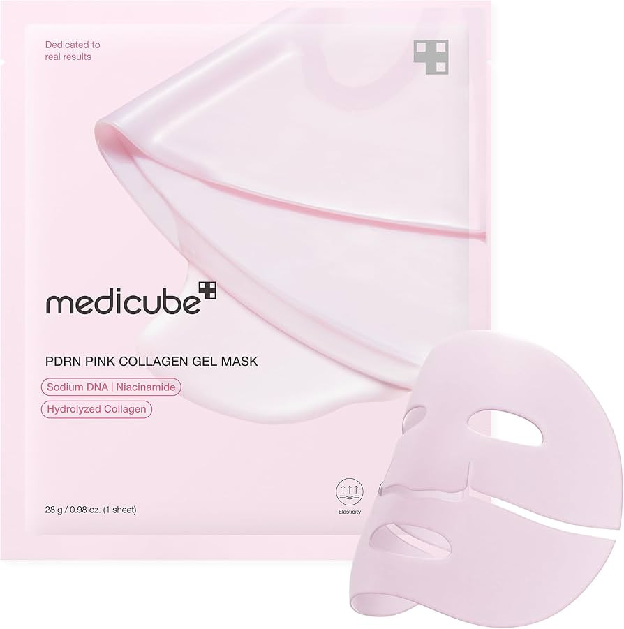 Medicube PDRN pink collagen jelly gel mask | overnight face mask for glass glow skin- elasticity,... | Amazon (US)