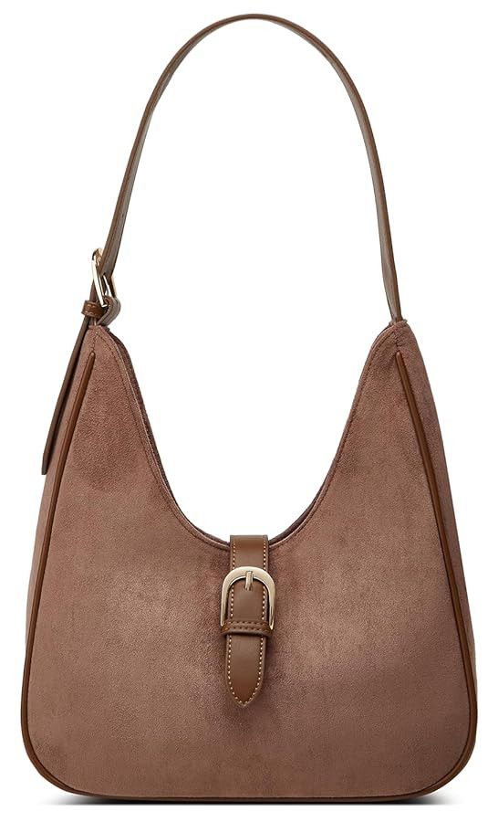 Retro Suede Shoulder Bag For Women Underarm Bag Winter Women's Hobo Bag Purse Tote Bag Commuter H... | Amazon (US)