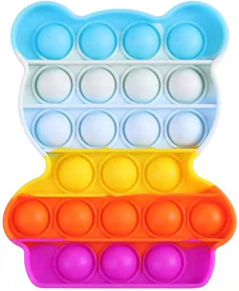 LXXIASHI Bear Pop Fidget Toys for Anxiety, Push Pop Pop Bubble Sensory Fidget Toy, Stress Relieve... | Amazon (US)
