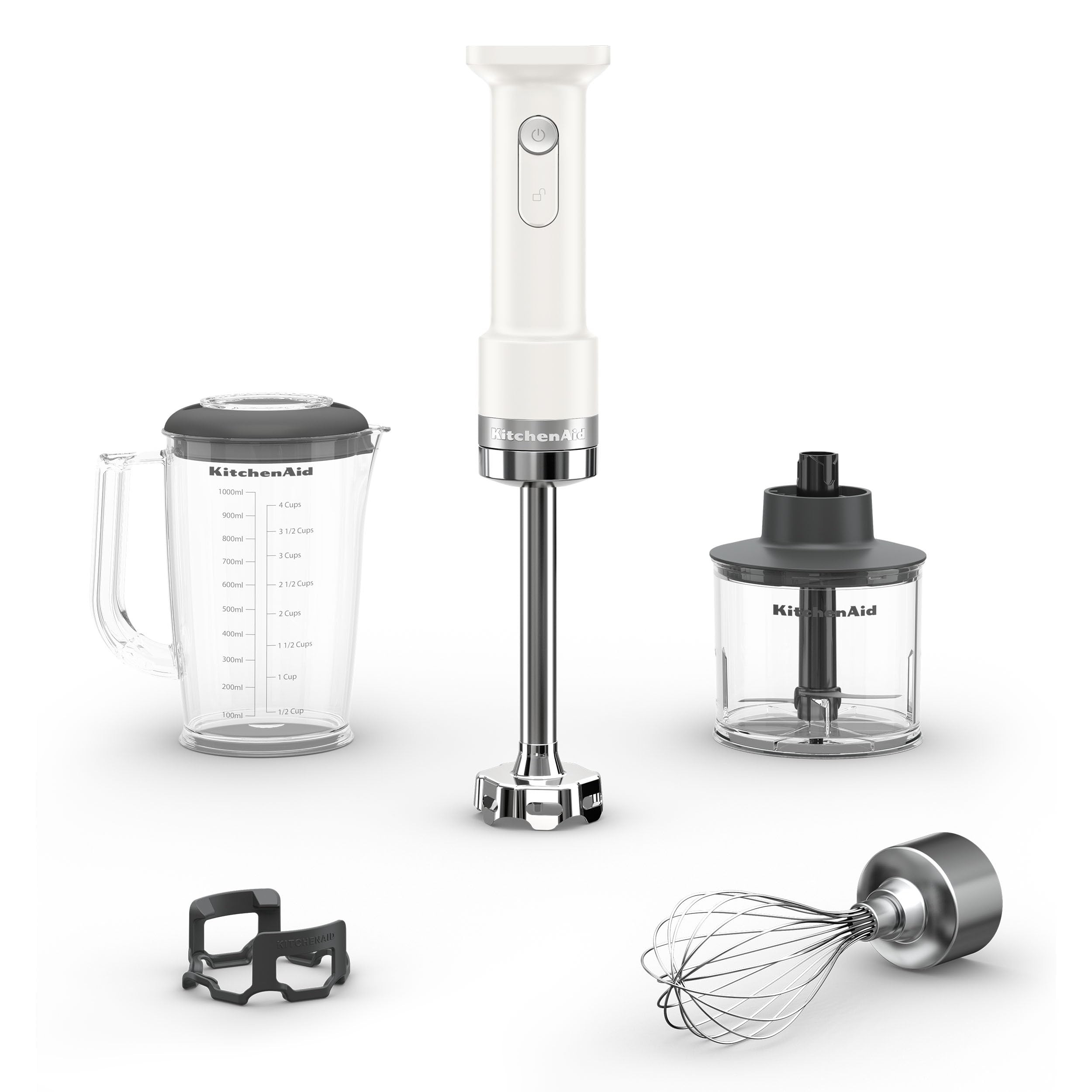 KitchenAid Go Cordless Hand Blender with Accessories - battery sold separately, KHBRV05, Porcelai... | Amazon (US)