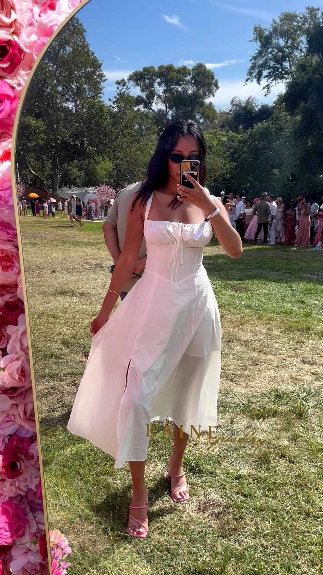 Spring rosé festival 🌸🥂 Flowy durable comfortable laced up dress for brunch, parties, vacation, daytime outings (mine is a size S)  

#LTKdayinmylife #LTKootd #LTKFestival