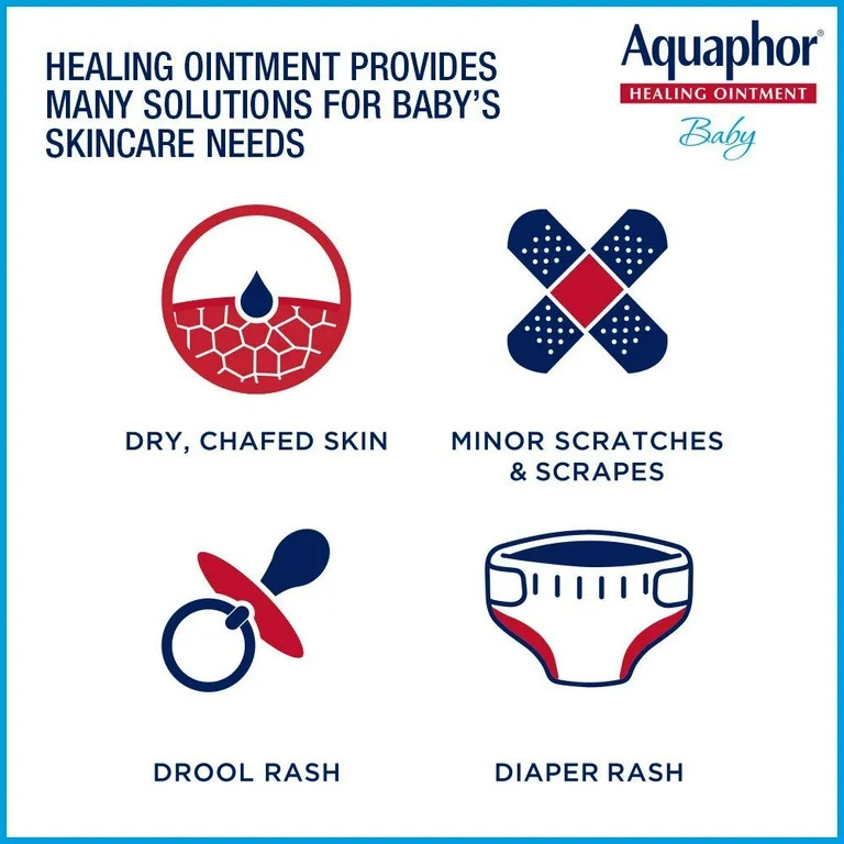 Aquaphor Baby Healing Ointment Advanced Therapy Skin Protectant, 7 Oz Tube | Walmart (US)