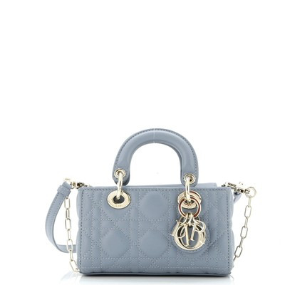 Christian Dior Lady D-Joy Bag Cannage Quilt Lambskin Micro | eBay US