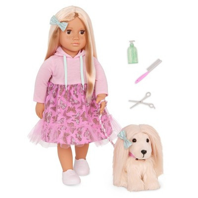 Our Generation Hattie & Bella 18" Doll & Pet Puppy Set | Target