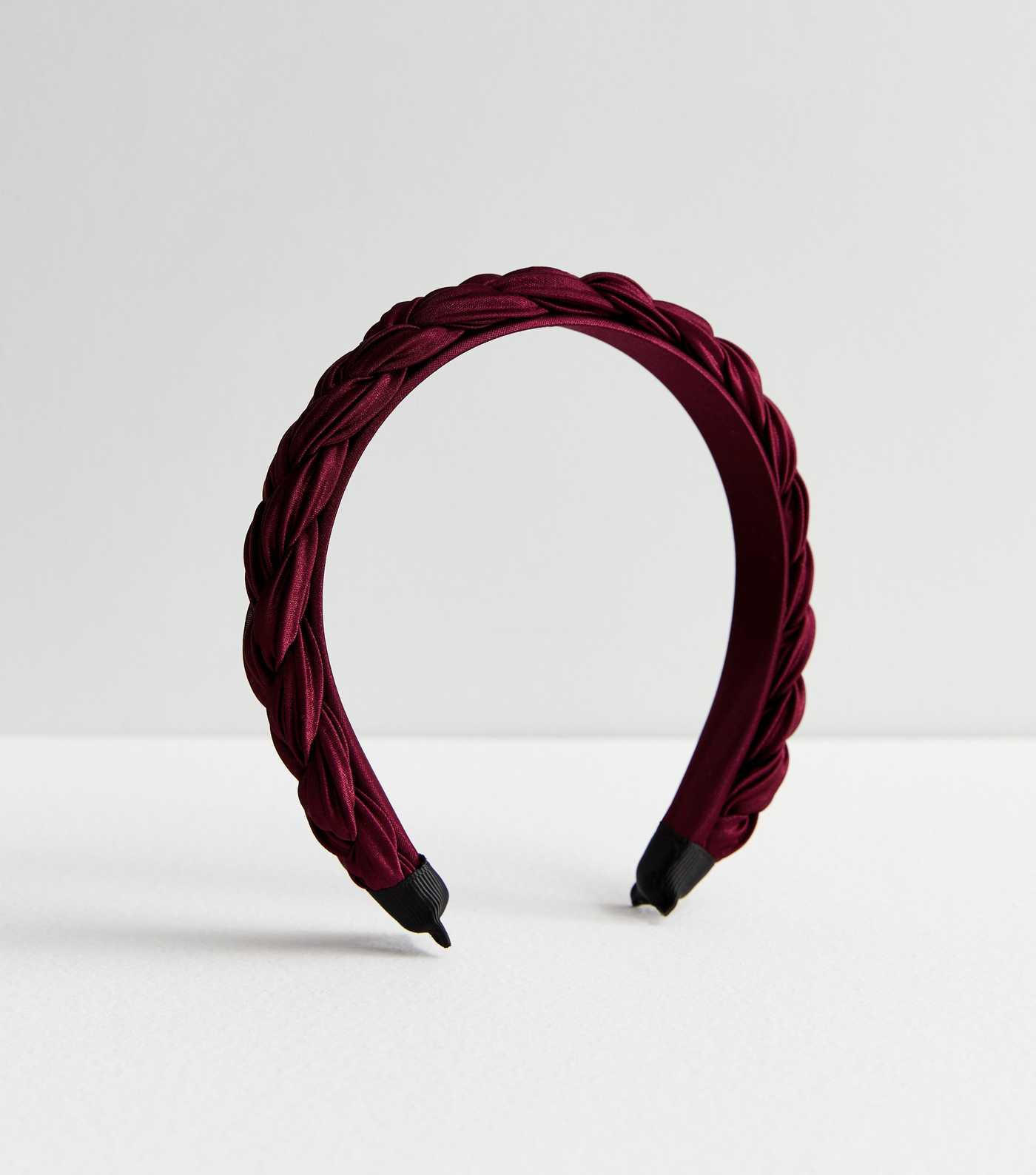 Burgundy Plissé Plaited Headband | New Look | New Look (UK)