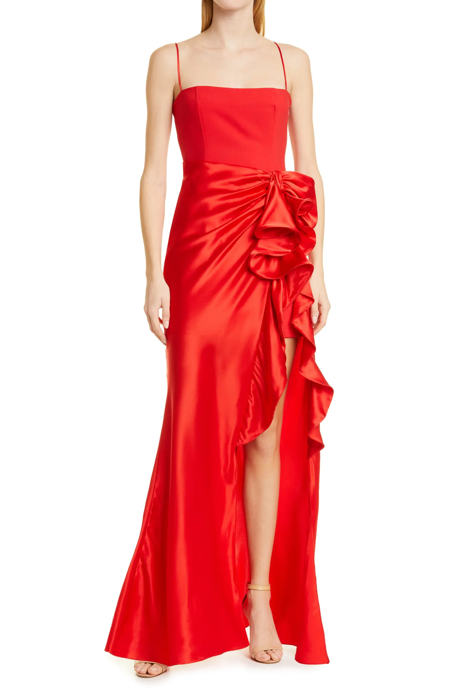 Cinq à Sept Drina Ruffle Column Gown | Nordstrom | Nordstrom