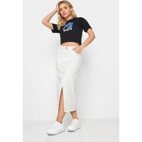 Womens Petite Denim Skirt - White - 14 | NastyGal UK