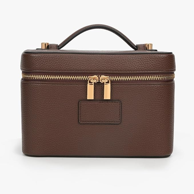 Makeup Bag Vanity Case with Removable Divider Travel Toiletry Bag Portable Cosmetic Bag Makeup Or... | Amazon (US)