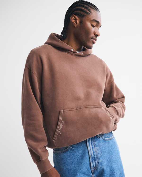 Men's Essential Popover Hoodie | Men's Tops | Abercrombie.com | Abercrombie & Fitch (US)