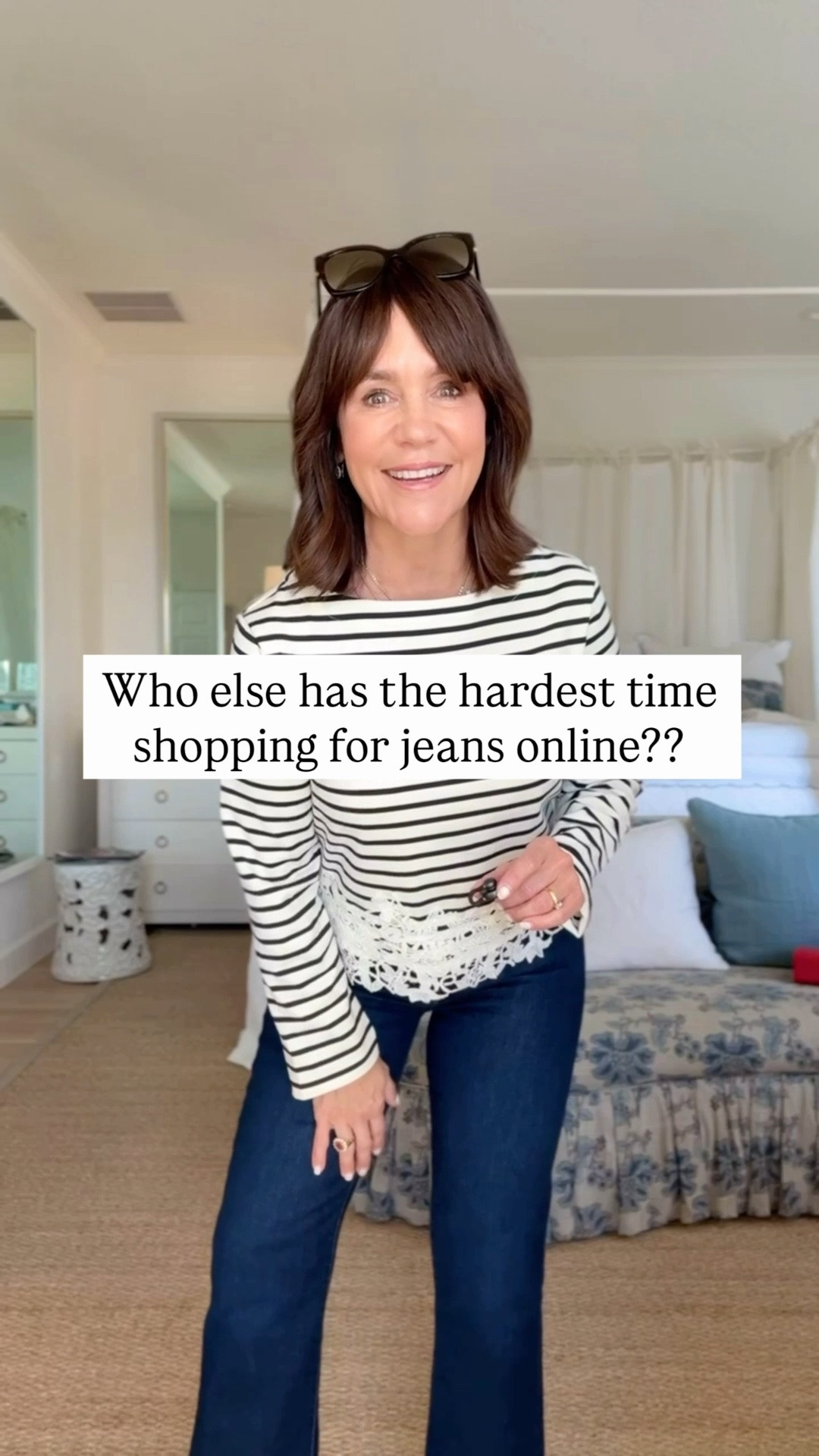 I’ve rounded up my TOP 5 highest jean recommendations that look good on almost everyone!!!! ✨✨ Most are available in petite and regular lengths. 

Frame Le Slim Palazzo
Mother Lemon Twist
Paige Anessa
Frame White Reboot
Frame Rodeo

#LTKSeasonal #LTKOver40