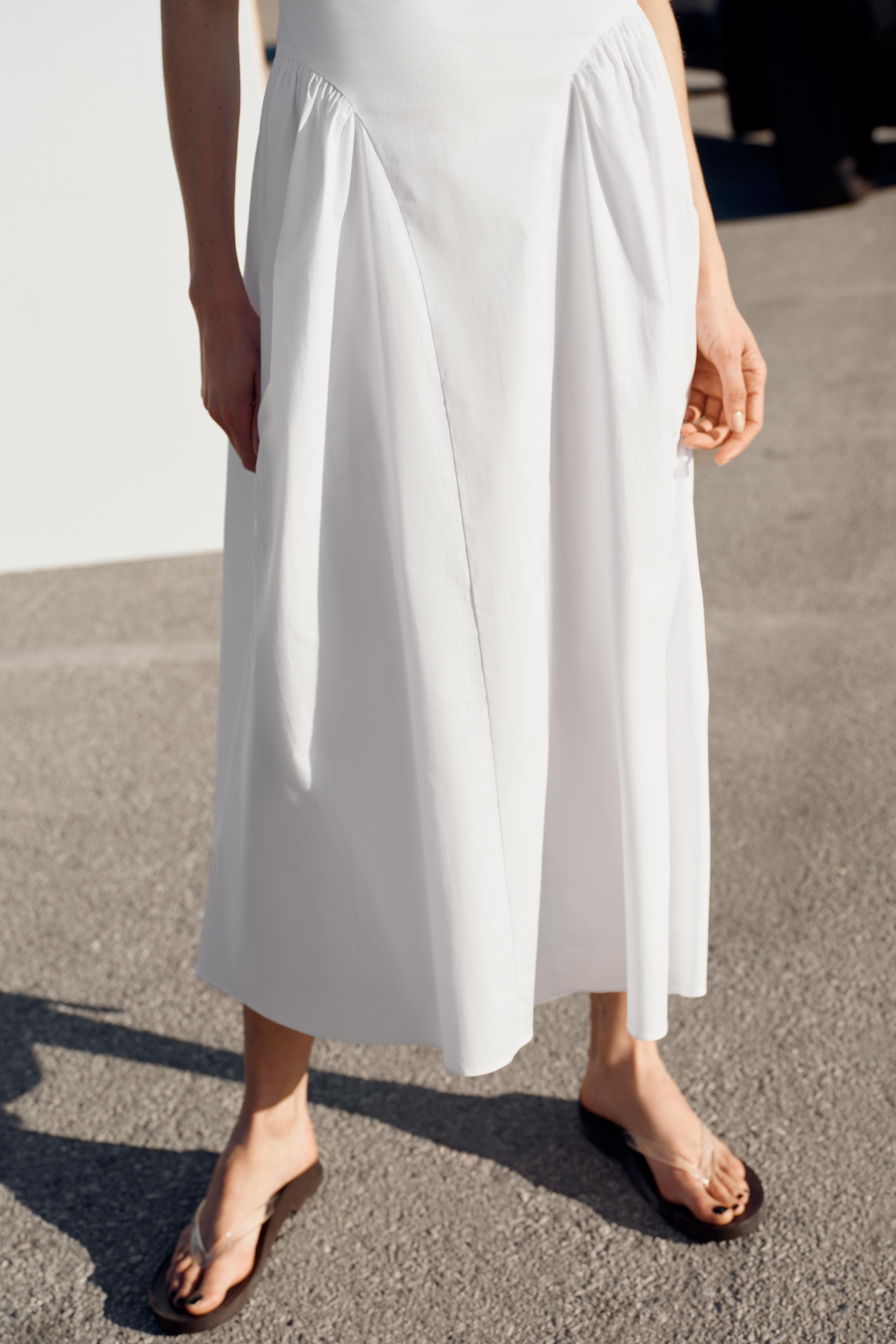 POPLIN HALTERNECK DRESS | Zara UK