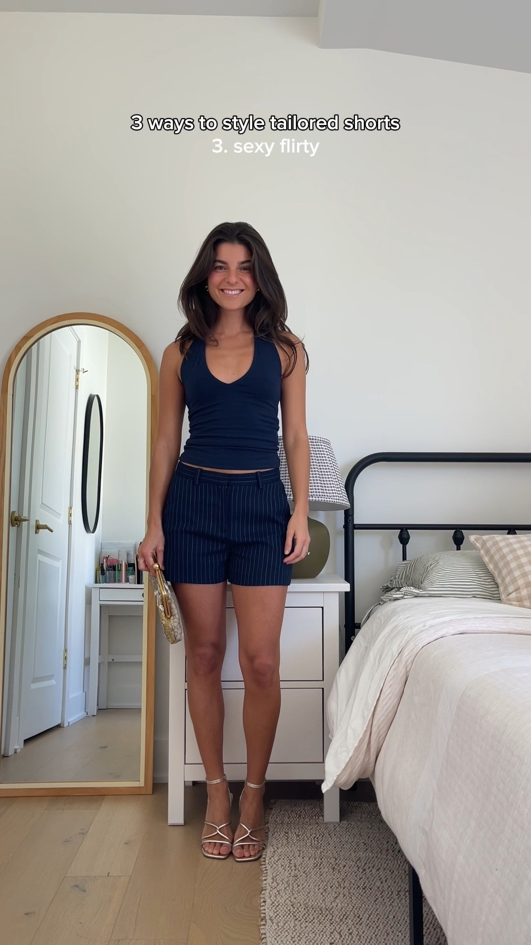 use code AFVIVIANE for extra 15% off sitewide at Abercrombie ✨ styling tailored shorts!! Also have multiple longer options which would give the same feel!! second top is sold out, but linking similar. Wearing 24 in shorts and xxs in all tops 

#LTKFindsUnder100 #LTKSeasonal #LTKSaleAlert