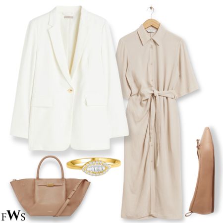 Neutral workwear outfit 🤍 

Office dress office outfit business casual & Other stories h&m under 100 affordable fashion high street look elegant style effortless chic minimal style wfh outfit fall outfit autumn outfits transitional wardrobe capsule wardrobe 

#LTKworkwear #LTKeurope #LTKunder100