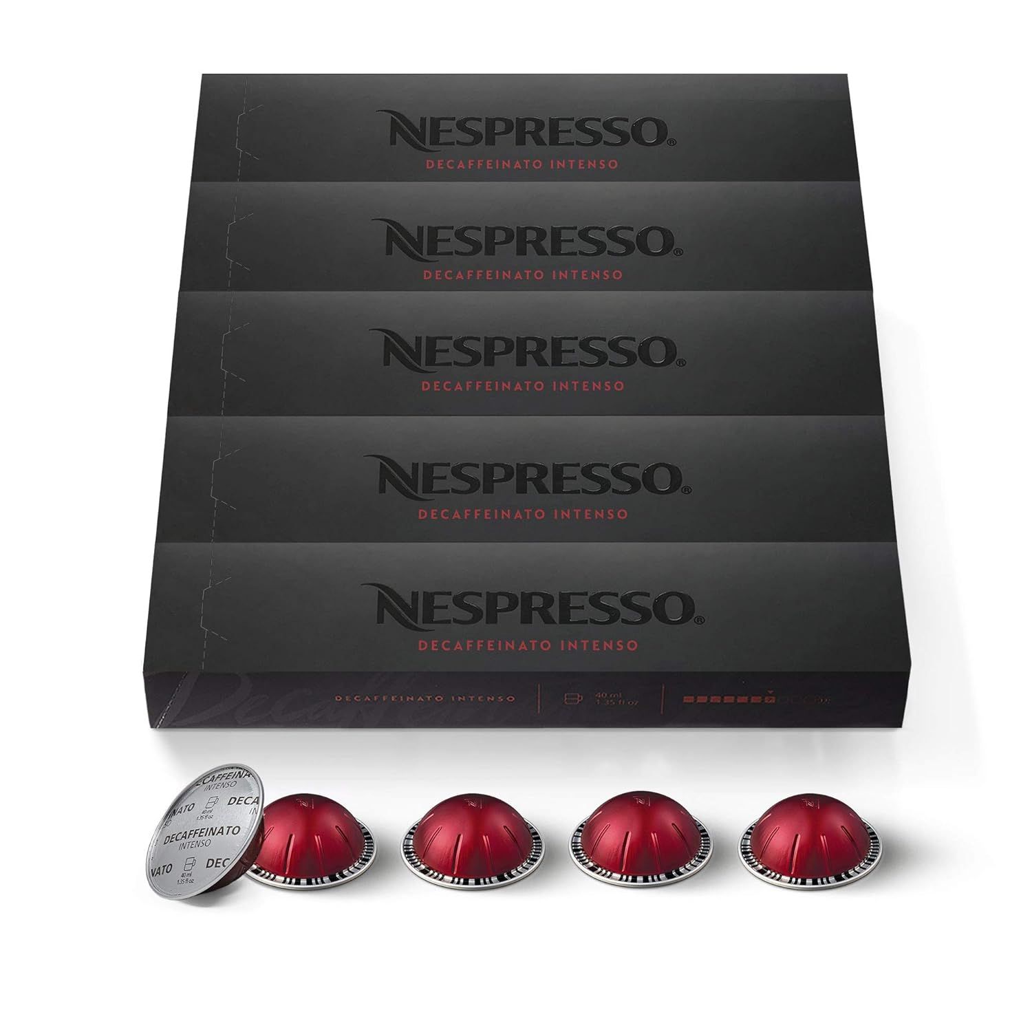 Nespresso Capsules VertuoLine, Decaffeinato Intenso ,Medium Roast Espresso Coffee, Brews 1.35oz, ... | Amazon (US)