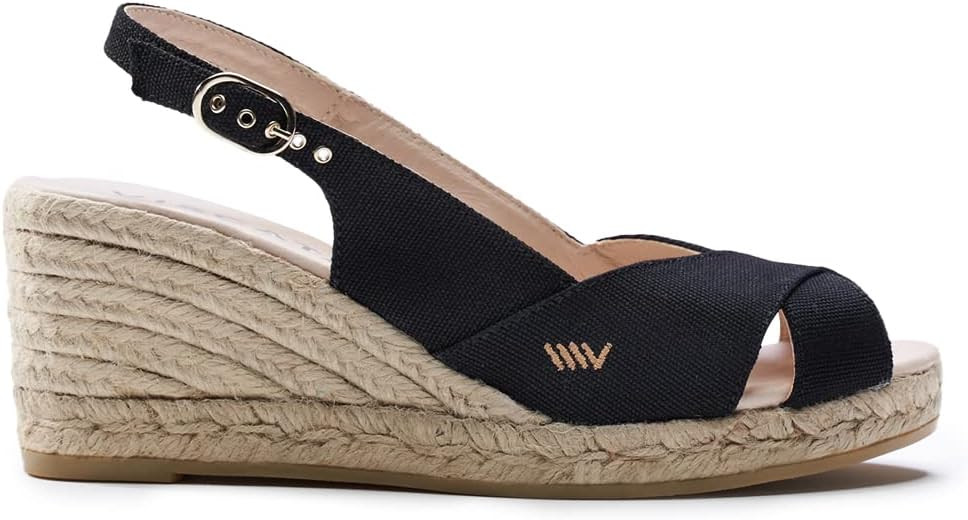 Viscata Llansa Canvas Wedge Espadrilles with Elegant Buckle | Amazon (US)