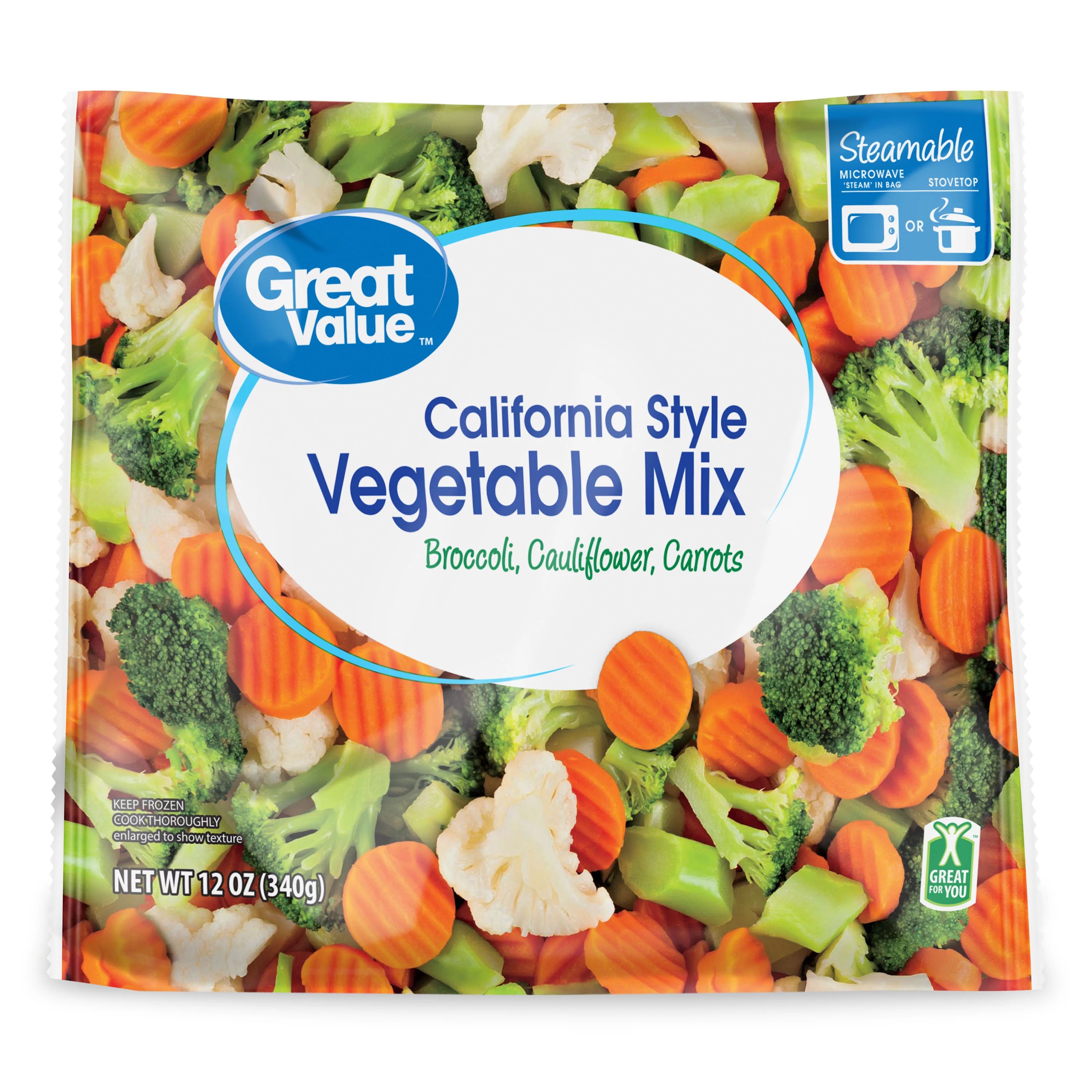Great Value California Style Vegetable Mix, 12 oz (Frozen) | Walmart (US)