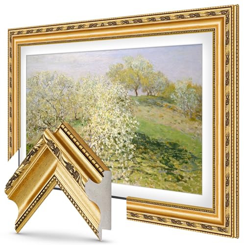 Ornate Gold 65" Premiere Deco TV Frame - Compatible ONLY with Samsung The Frame TV and Pro TVs (Fits 2021-2026, LS03A, LS03B,LS03C,LS03D,LS03FA,LS03FW) | Amazon (US)