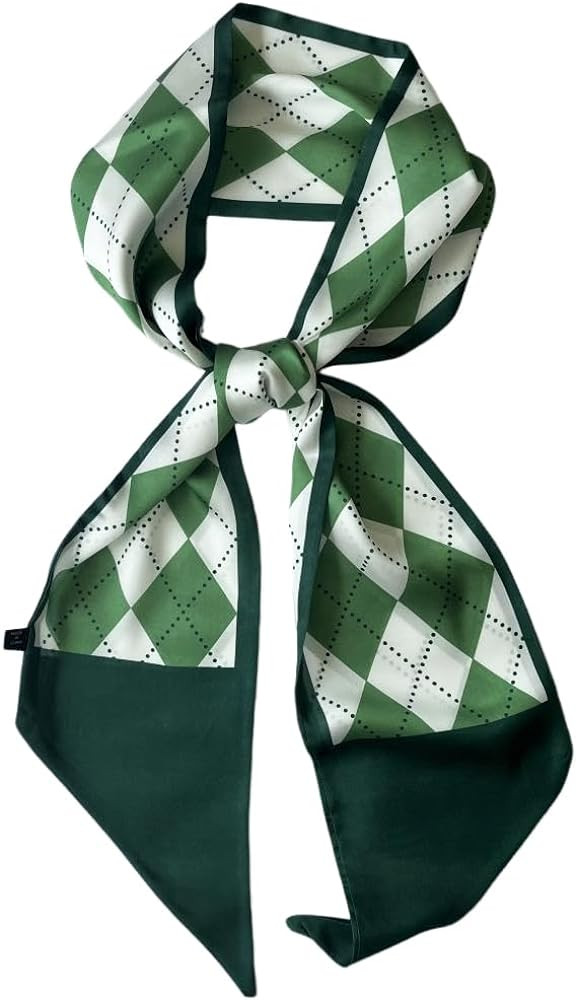 Silk Head Scarf for Hair Fashion Headwrap for Women Lightweight Neck Tie | Amazon (US)