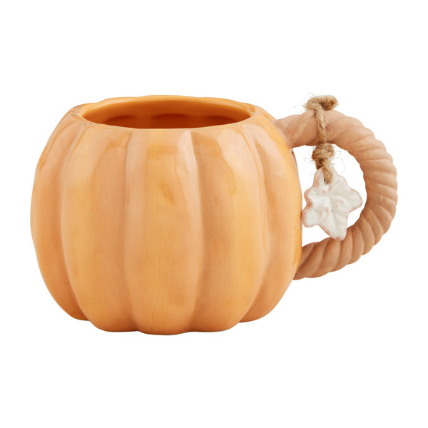 Orange Twisted Stem Pumpkin Mug | Mud Pie