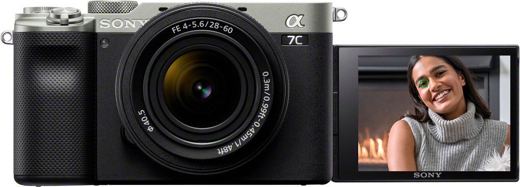 Sony Alpha 7C Full-frame Compact Mirrorless Camera with FE 28-60mm F4-5.6 lens Silver ILCE7CL/S -... | Best Buy U.S.