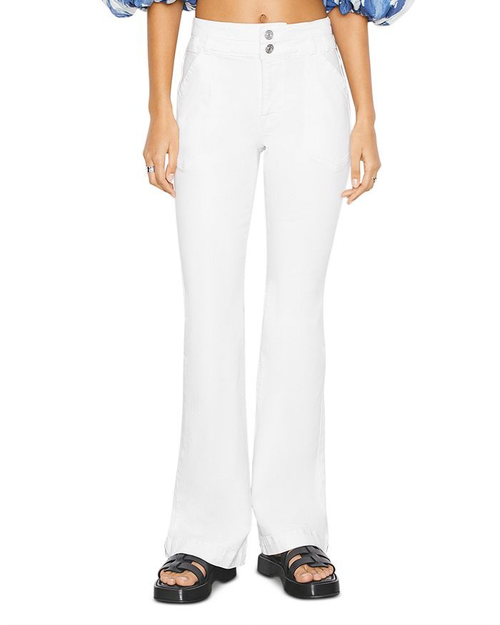 FRAME Mid Rise Flare Jeans in Blanc Back to Results -  Women - Bloomingdale's | Bloomingdale's (US)