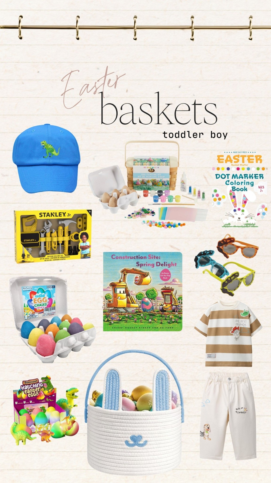 Toddler boy Easter basket 