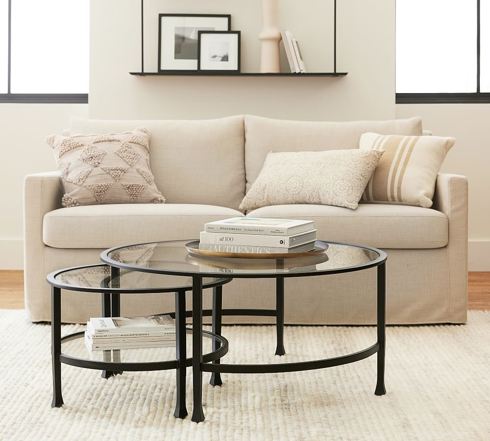 Tanner Round Nesting Coffee Tables | Pottery Barn (US)