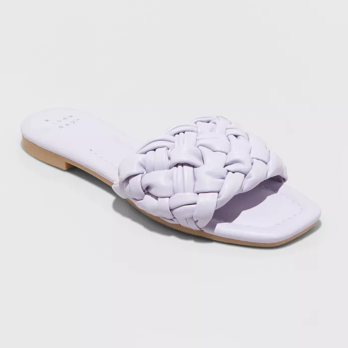 Women's Carissa Woven Slide Sandals - A New Day™ | Target