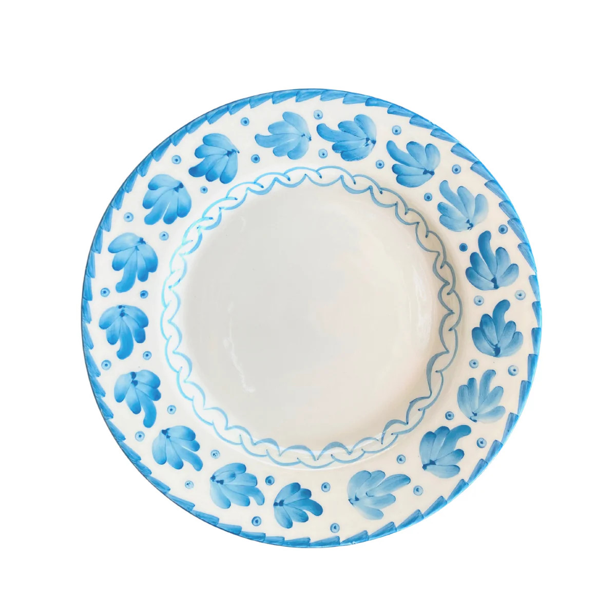 Hojas Dinner Plate, Blue | Hammett